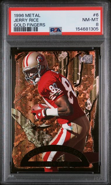 1996 Fleer Gold #6 Jerry Rice front