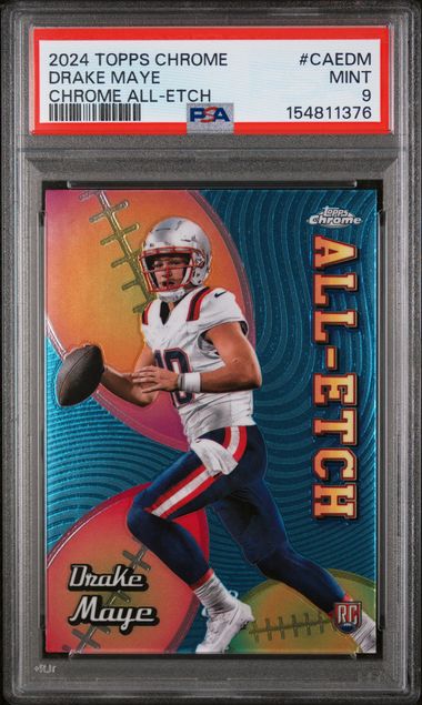 2024 Topps Topps Chrome CHROME ALL-ETCH #CAE-DM Drake Maye front