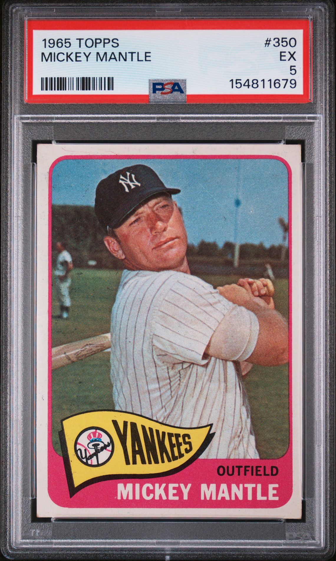 1965 Topps TOPPS #350 Mickey Mantle front