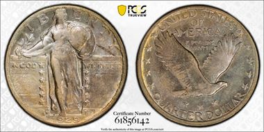 1929-D 25C XF45