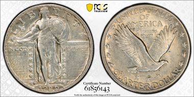 1929-S 25C AU53