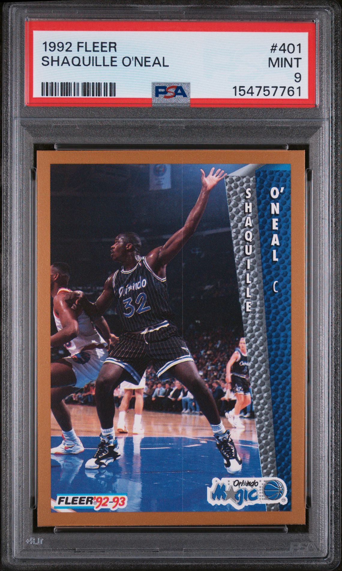 1992 Fleer FLEER #401 Shaquille O'Neal front