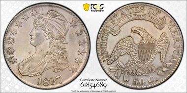 1827/6 50C AU55