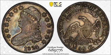 1824/1 50C AU50