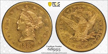 1880-S $10 AU53