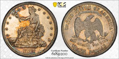 1877-CC T$1 MS62