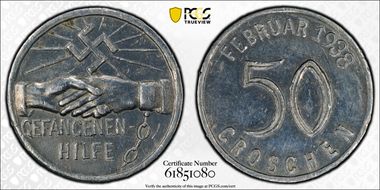 1938 Tk 50 Gr Prisoner Aid Al N1
