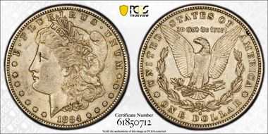 1884-S $1 AU50
