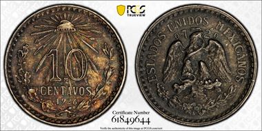 1926-M 10C KM-431  Ag MS64
