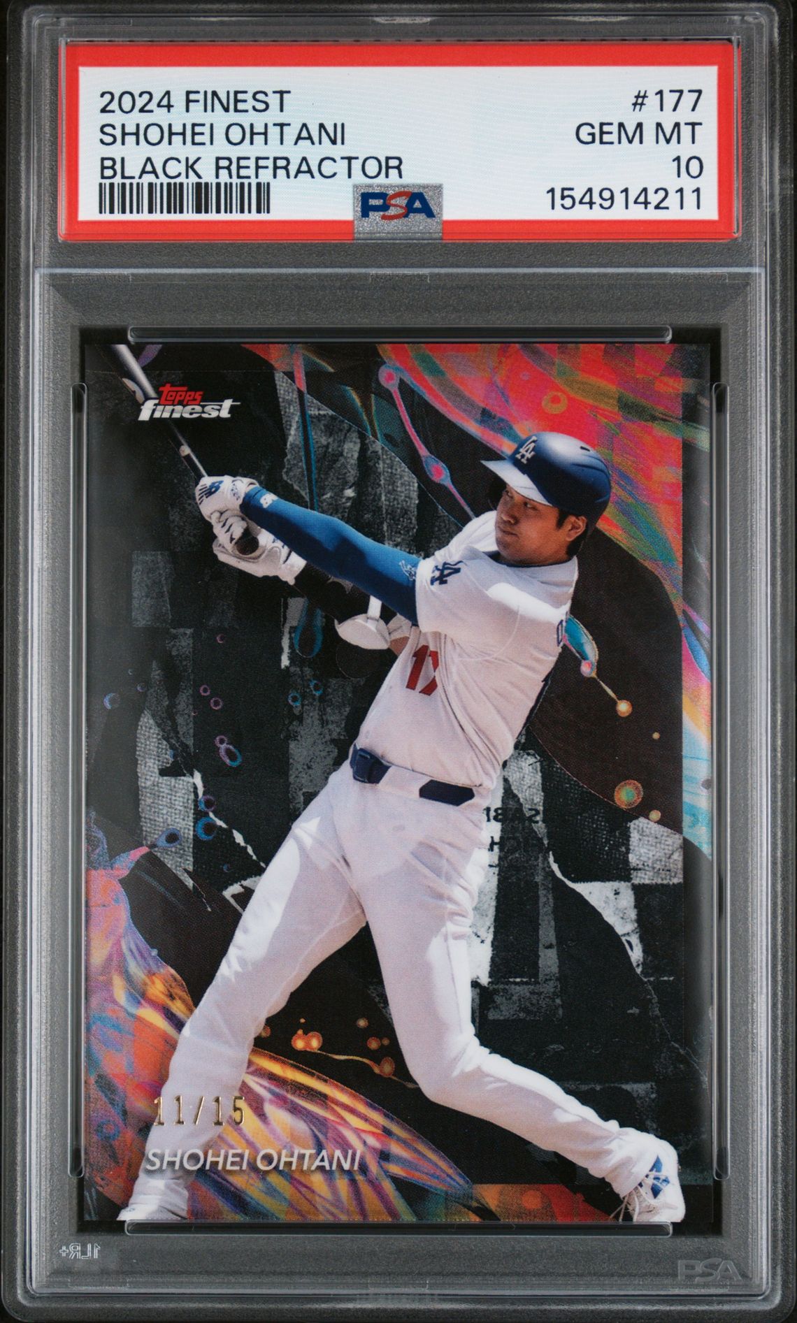 2024 Topps TOPPS FINEST Black Refractor #177 Shohei Ohtani front