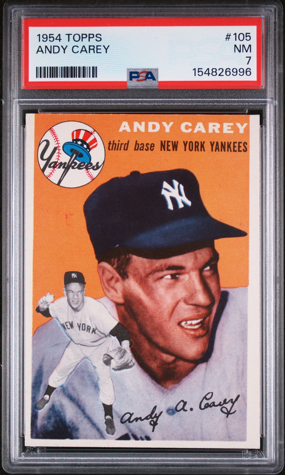 1954 Topps TOPPS #105 Andy Carey front