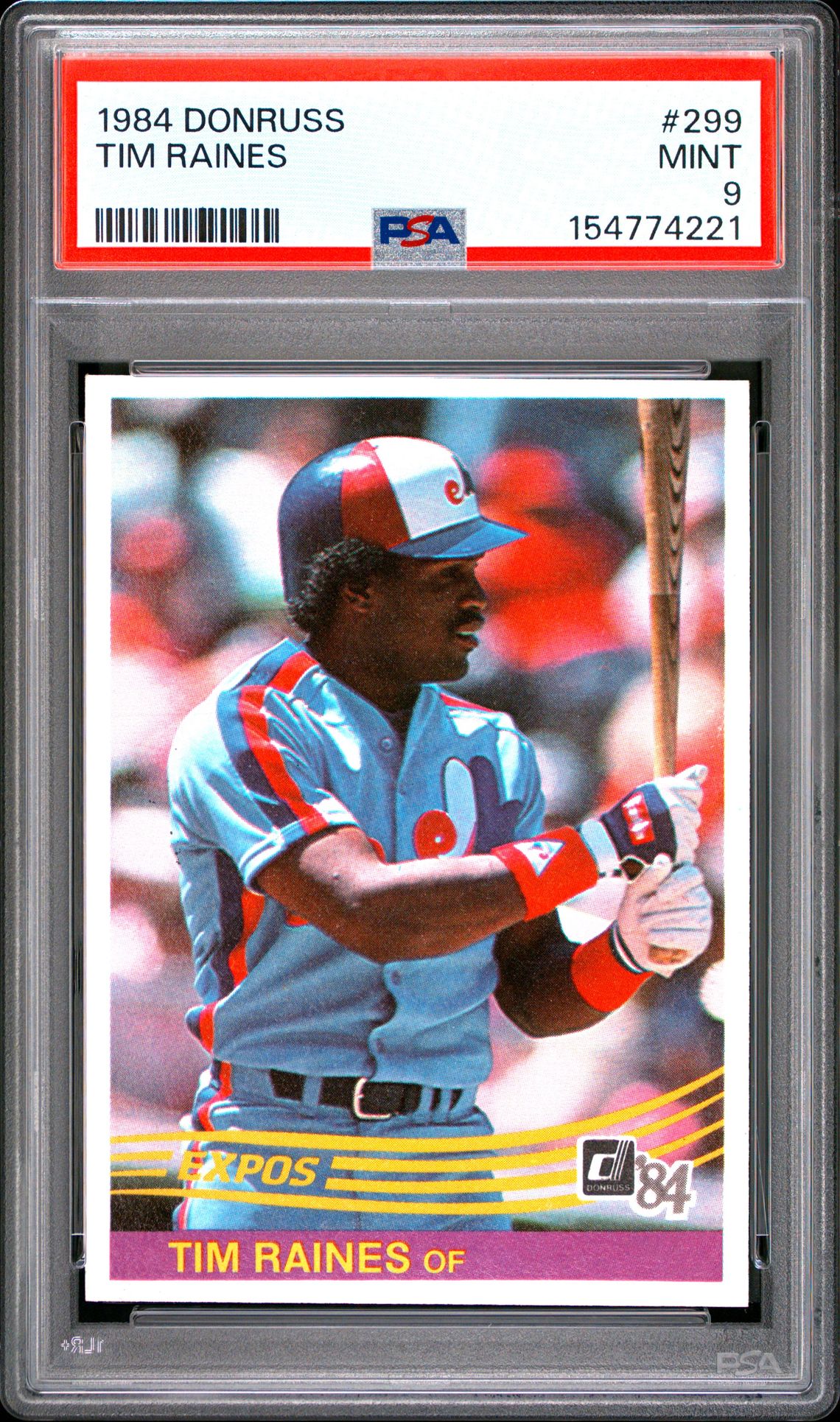 1984 Panini DONRUSS #299 Tim Raines front