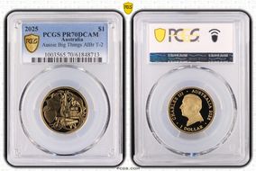 2025 $1 Aussie Big Things AlBr T-2 PR70DCAM
