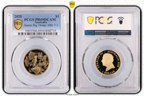 2025 $1 Aussie Big Things AlBr T-1 PR69DCAM