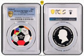 2026-P 50C FIFA World Cup - Colorized PR70DCAM