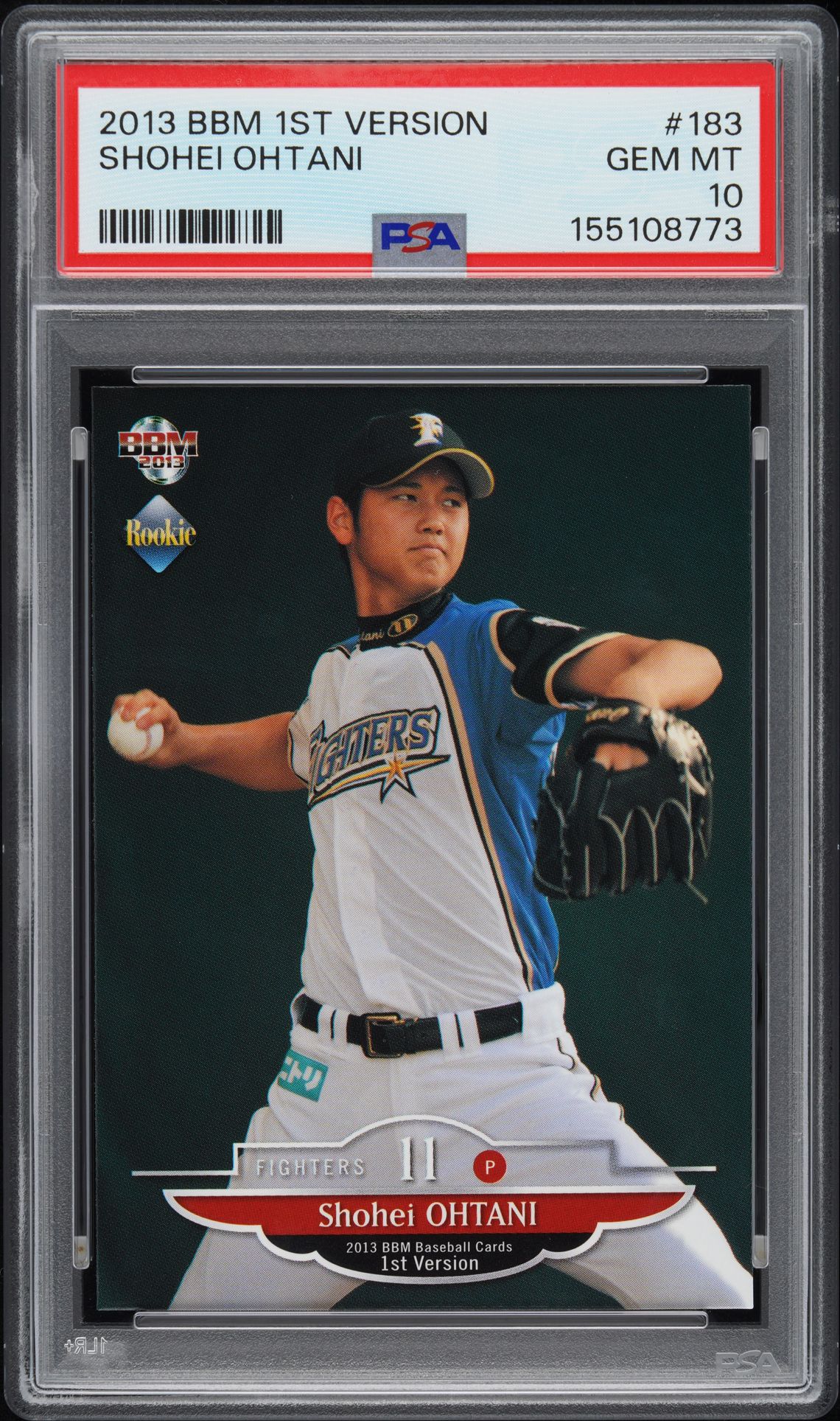 2013 BBM BBM 1ST VERSION #183 Shohei Ohtani front
