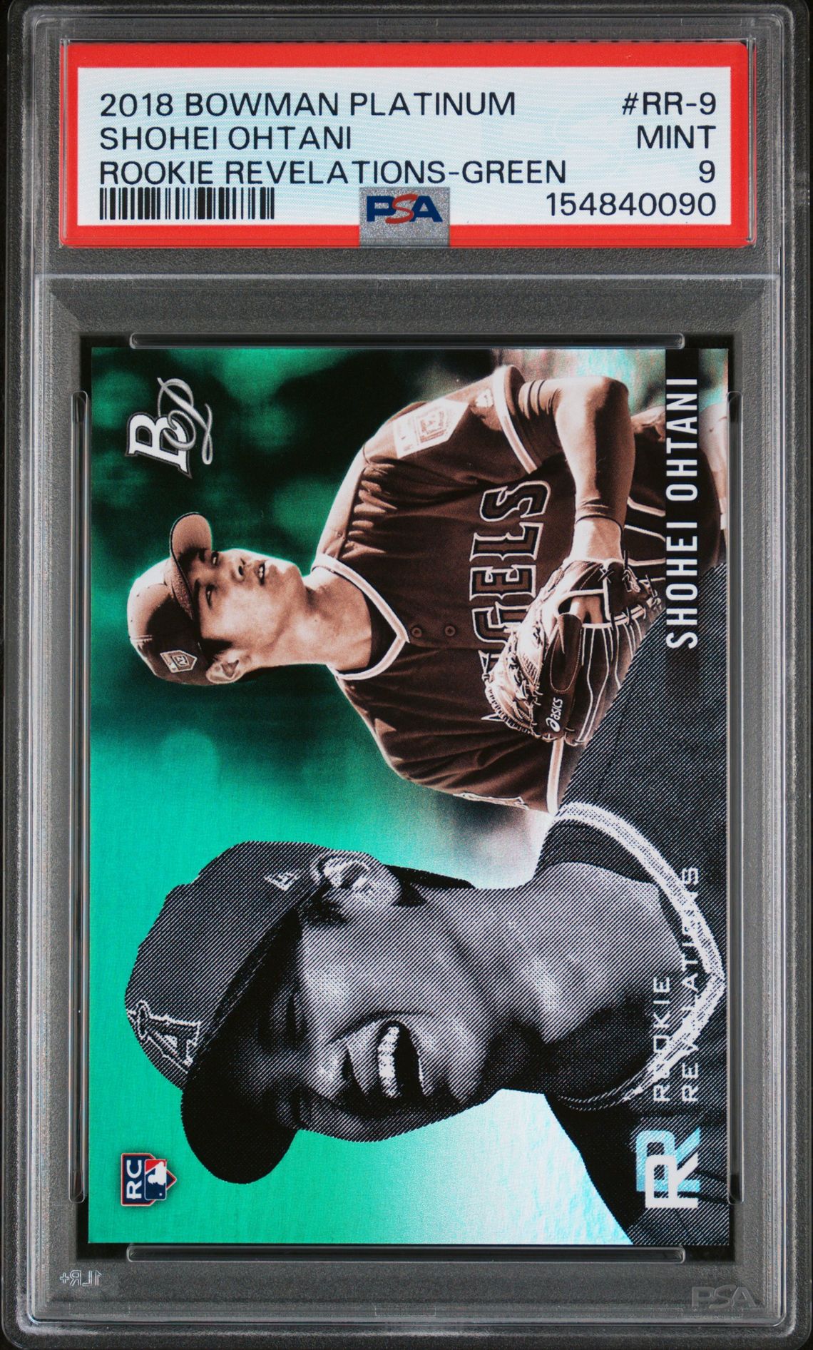 2018 Bowman Bowman Platinum GREEN #rr-9 Shohei Ohtani front