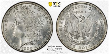 1900 $1 MS66