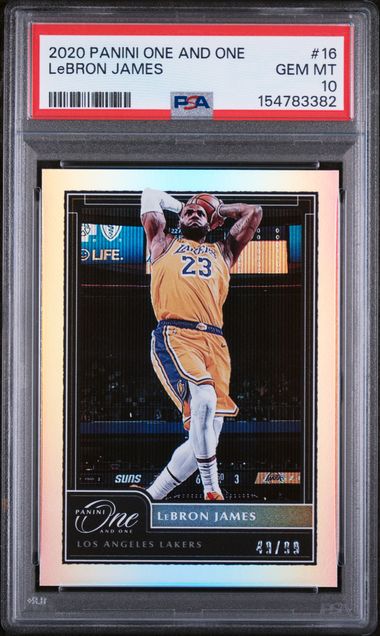 2020 Panini PANINI ONE AND ONE #16 Lebron James front