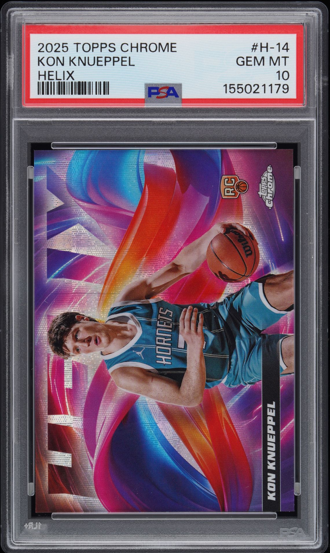 2025 Topps Chrome TOPPS CHROME HELIX #H-14 Kon Knueppel front