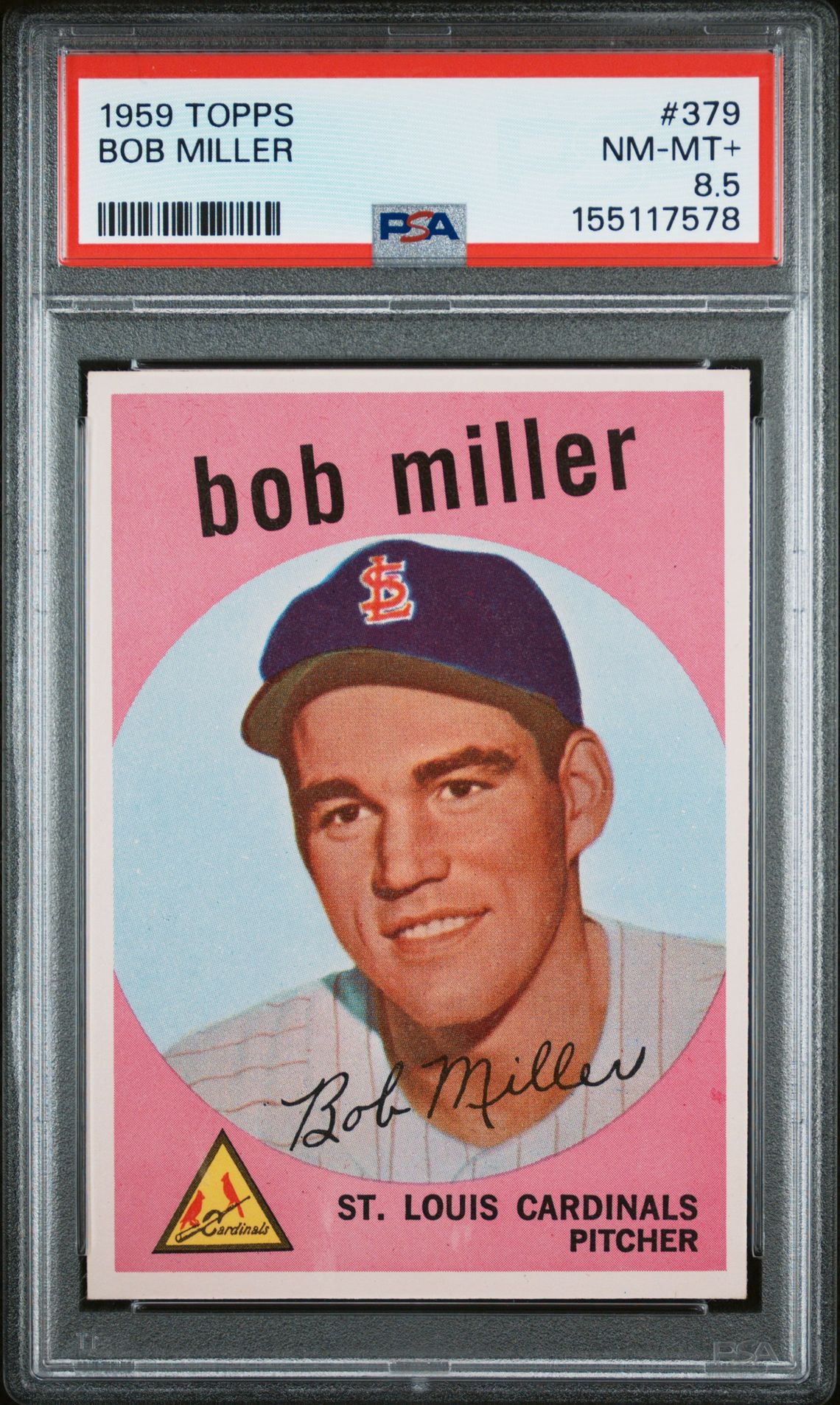 1959 Topps TOPPS #379 Bob Miller front
