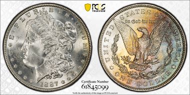 1887 $1 MS63