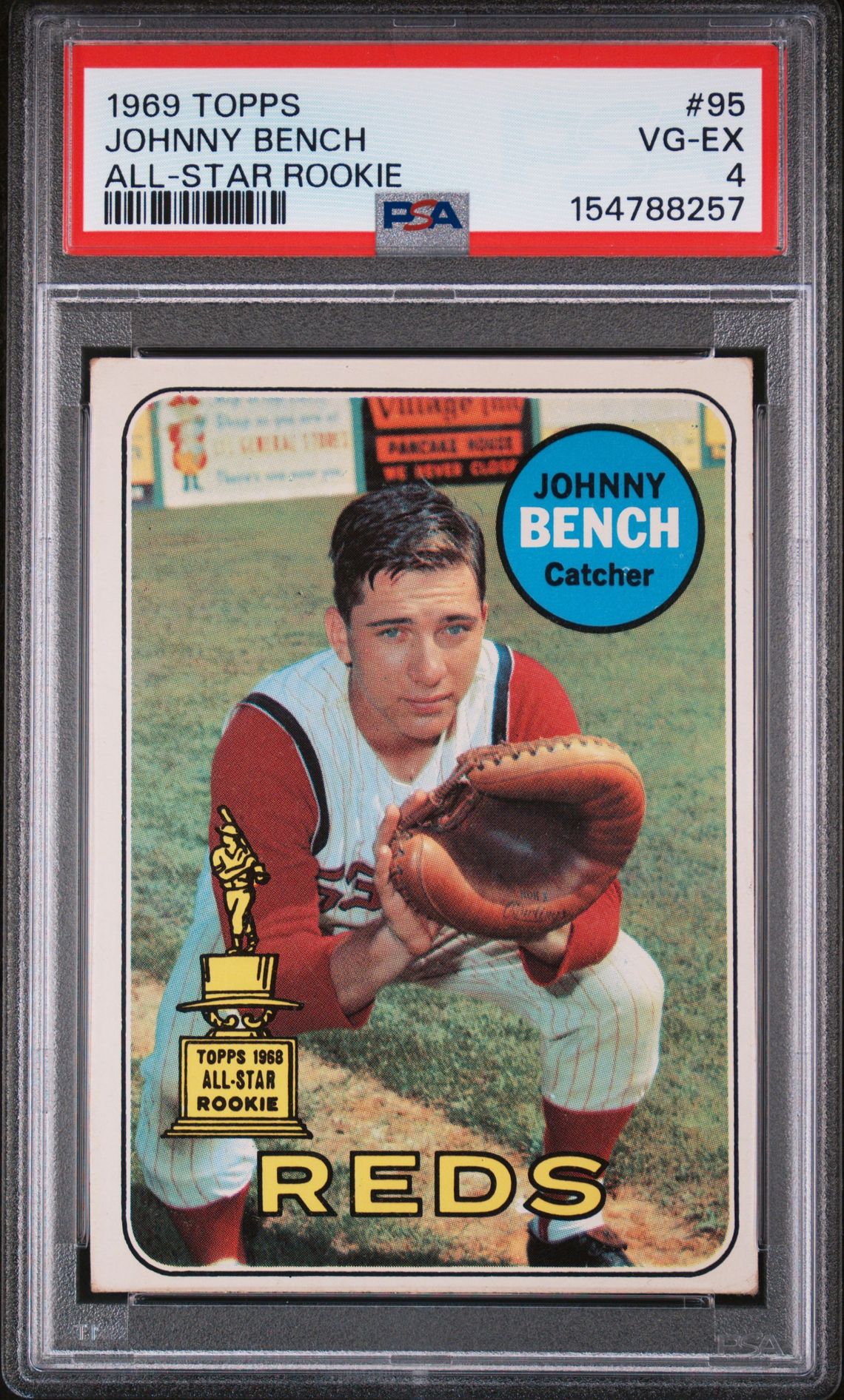 1969 Topps TOPPS ALL-STAR ROOKIE #95 Johnny Bench front