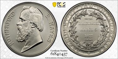 (2024-S) Medal Rutherford B. Hayes Silver Matte Finish MS69