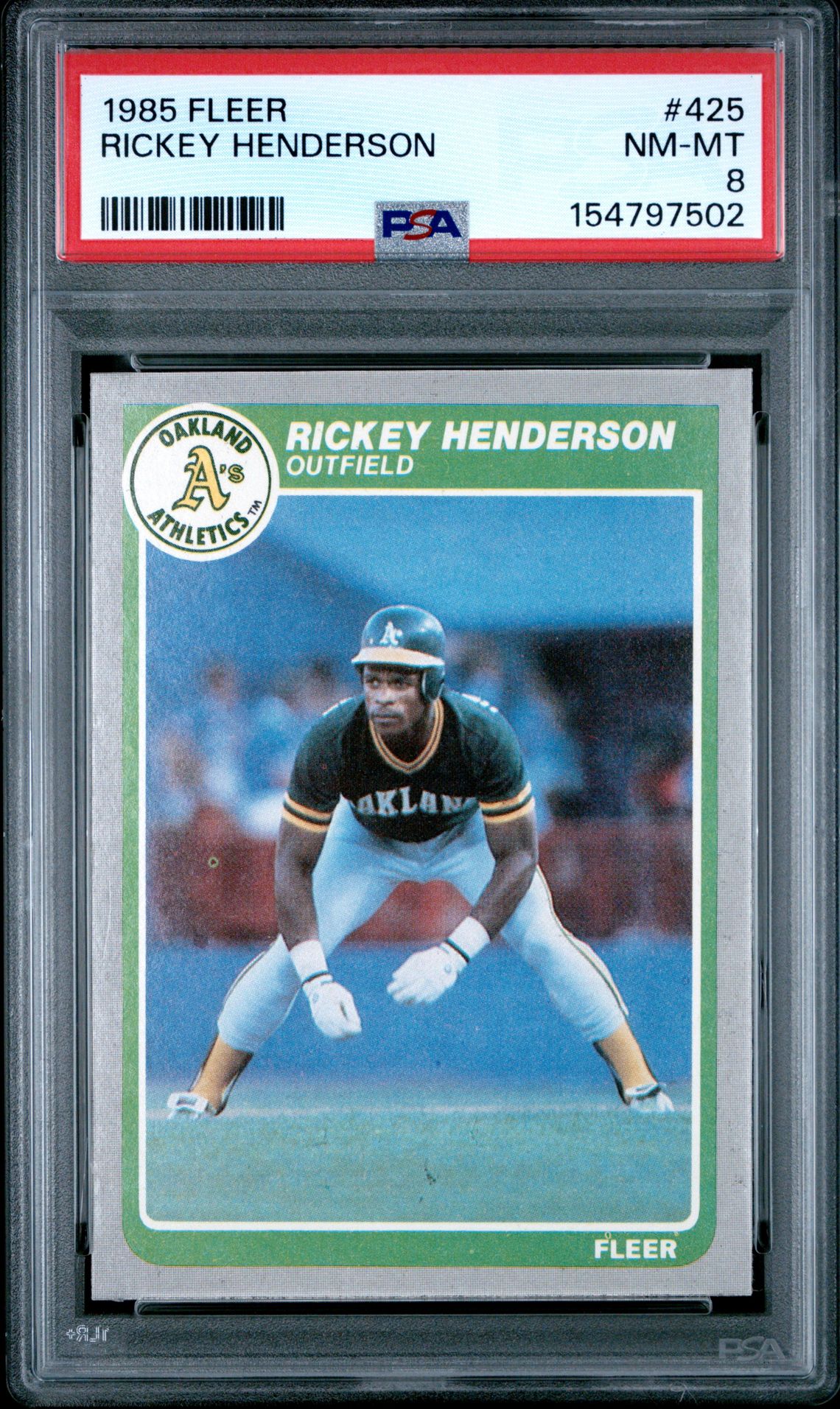1985 Fleer FLEER #425 Rickey Henderson front