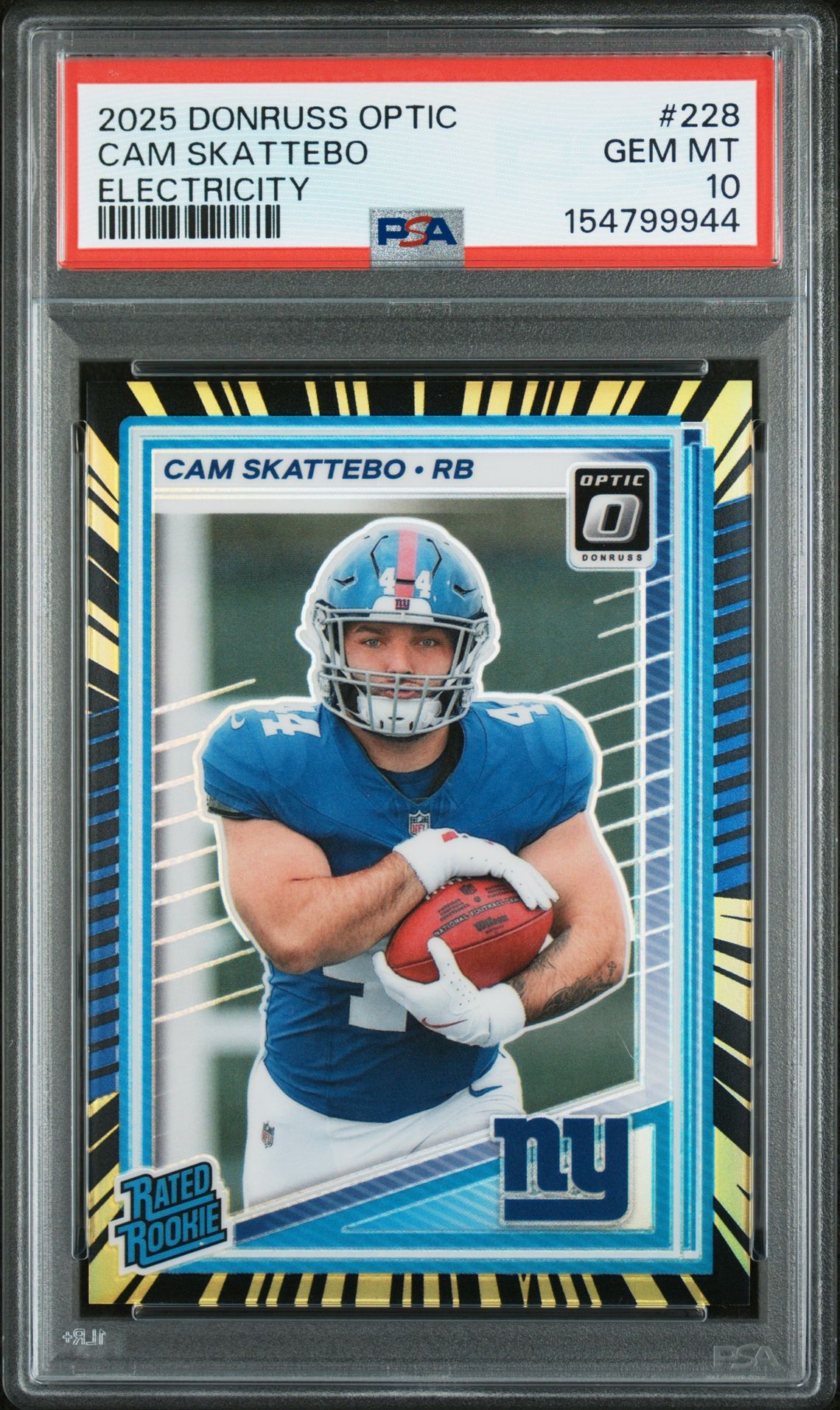 2025 Panini PANINI DONRUSS OPTIC PURPLE SHOCK #228 Cam Skattebo front