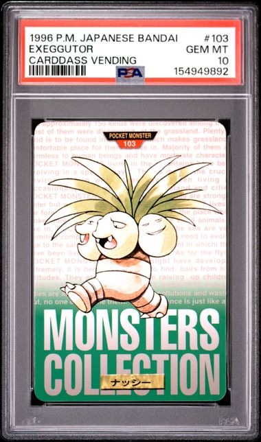 Exeggutor card PSA 10, cert 154949892