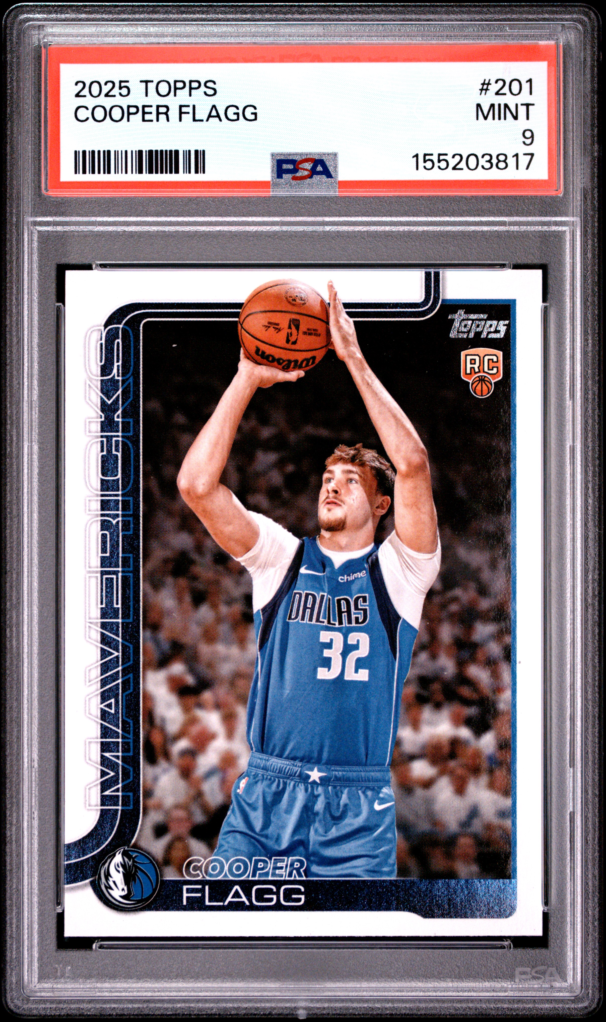 2025 #201 Cooper Flagg PSA 9 Topps