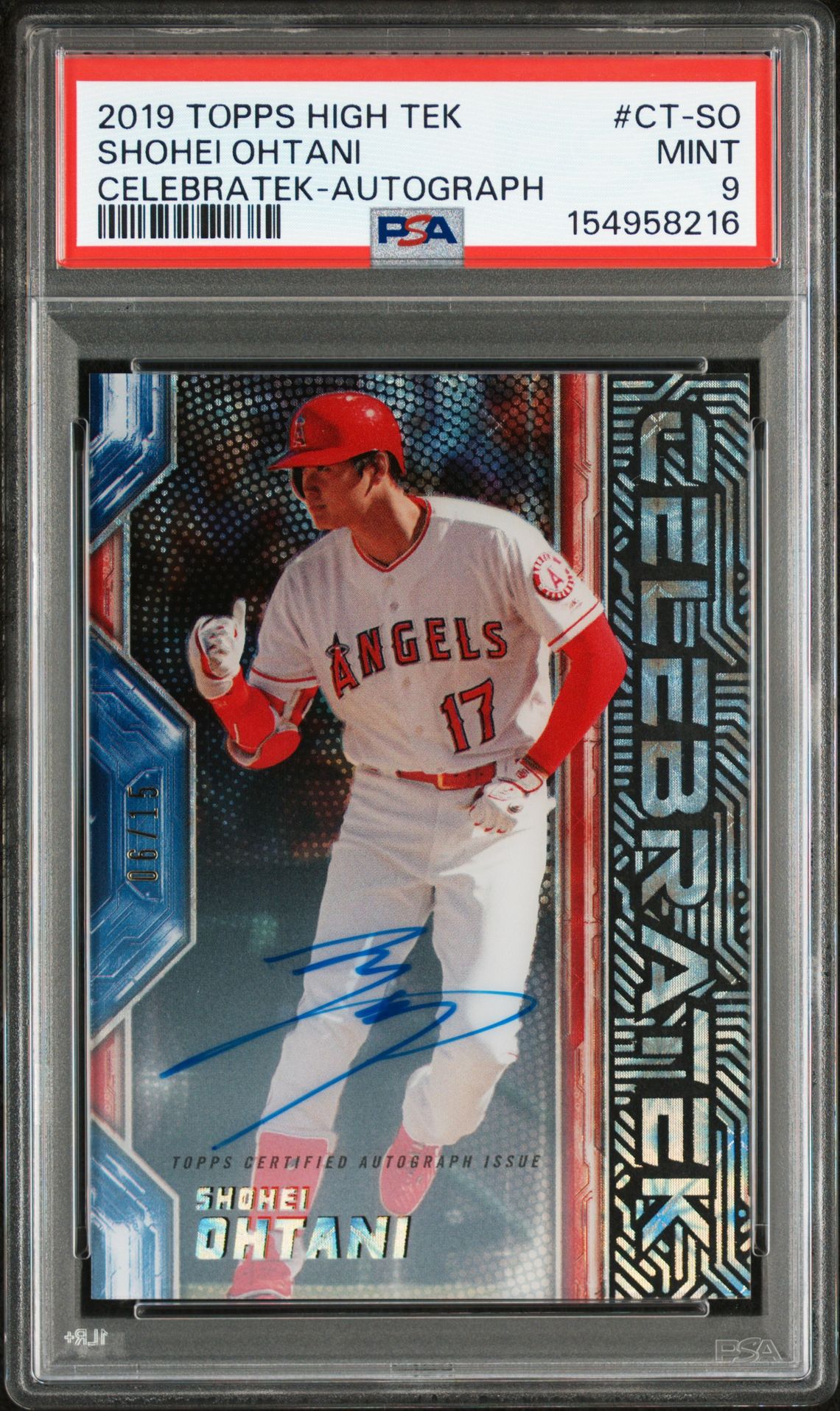 2019 Topps CELEBRATEK-AUTOGRAPH #CT-SO Shohei Ohtani front