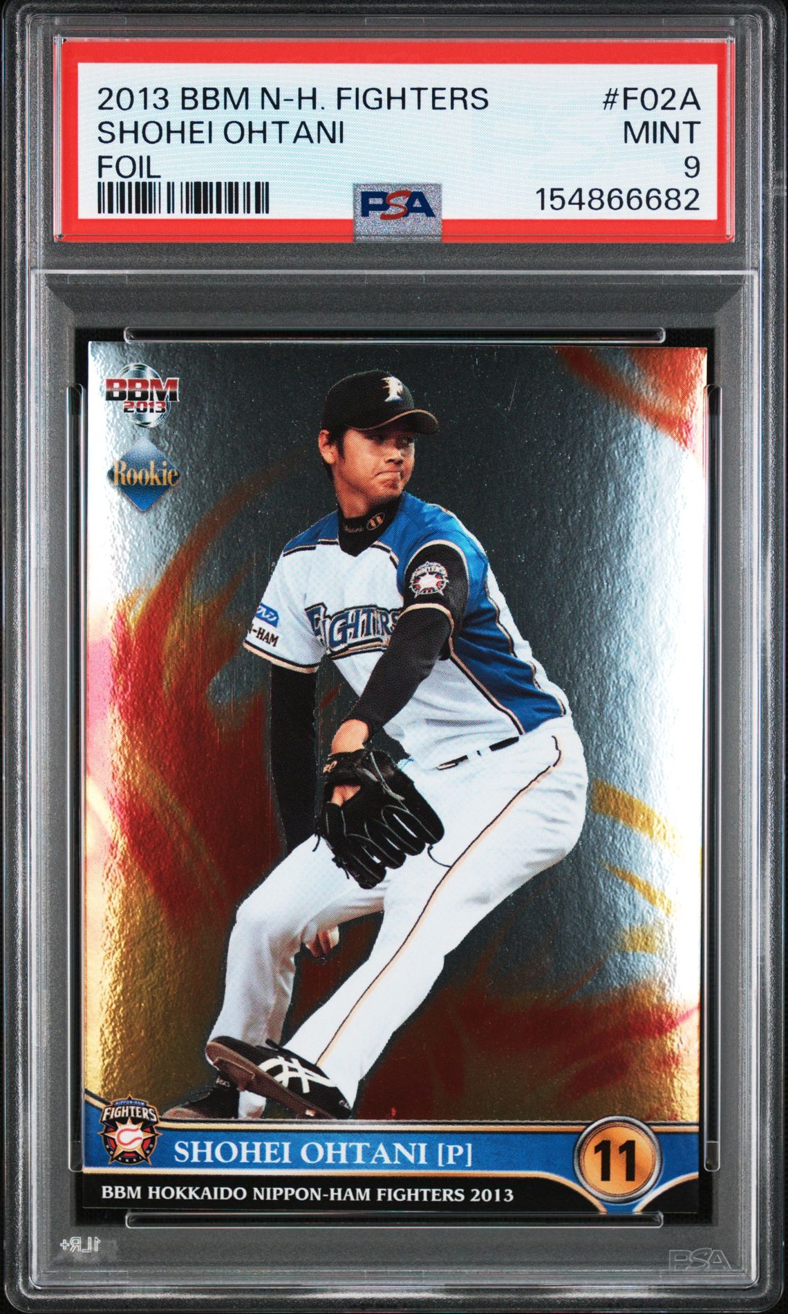 2013 BBM Foil #F02A Shohei Ohtani front