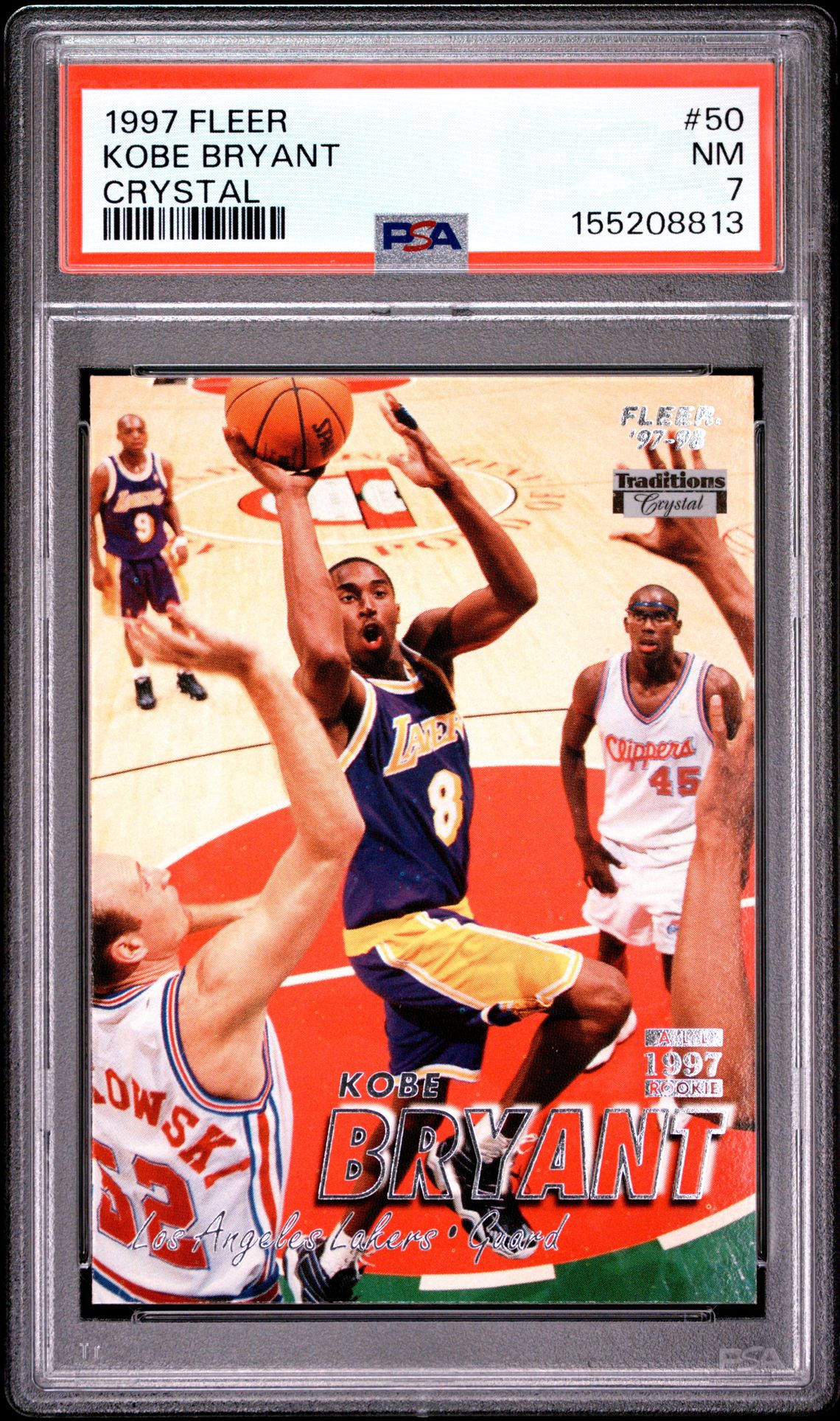 1997 Fleer Kobe Bryant #50 (Crystal) Nm 7 front