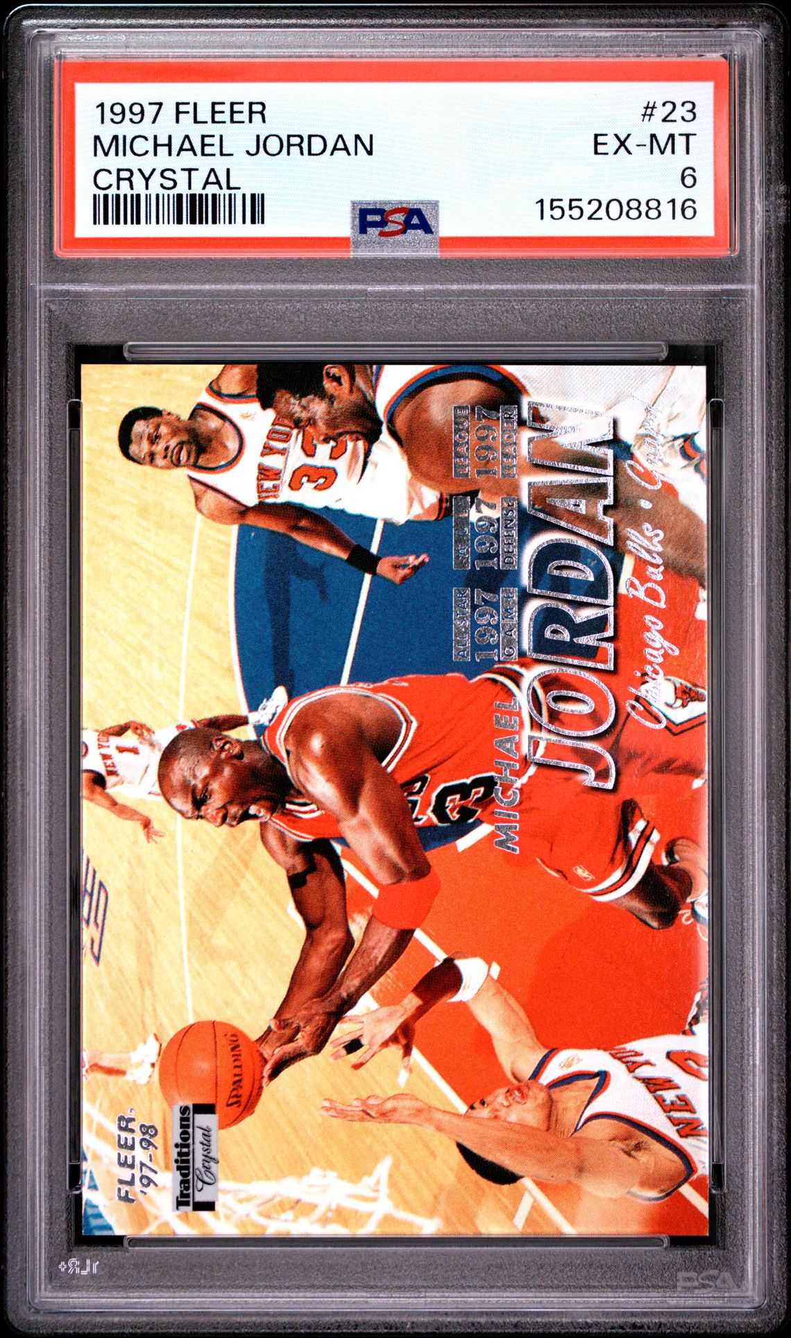 1997 Fleer Michael Jordan #23 (Crystal) Ex-Mt 6 front