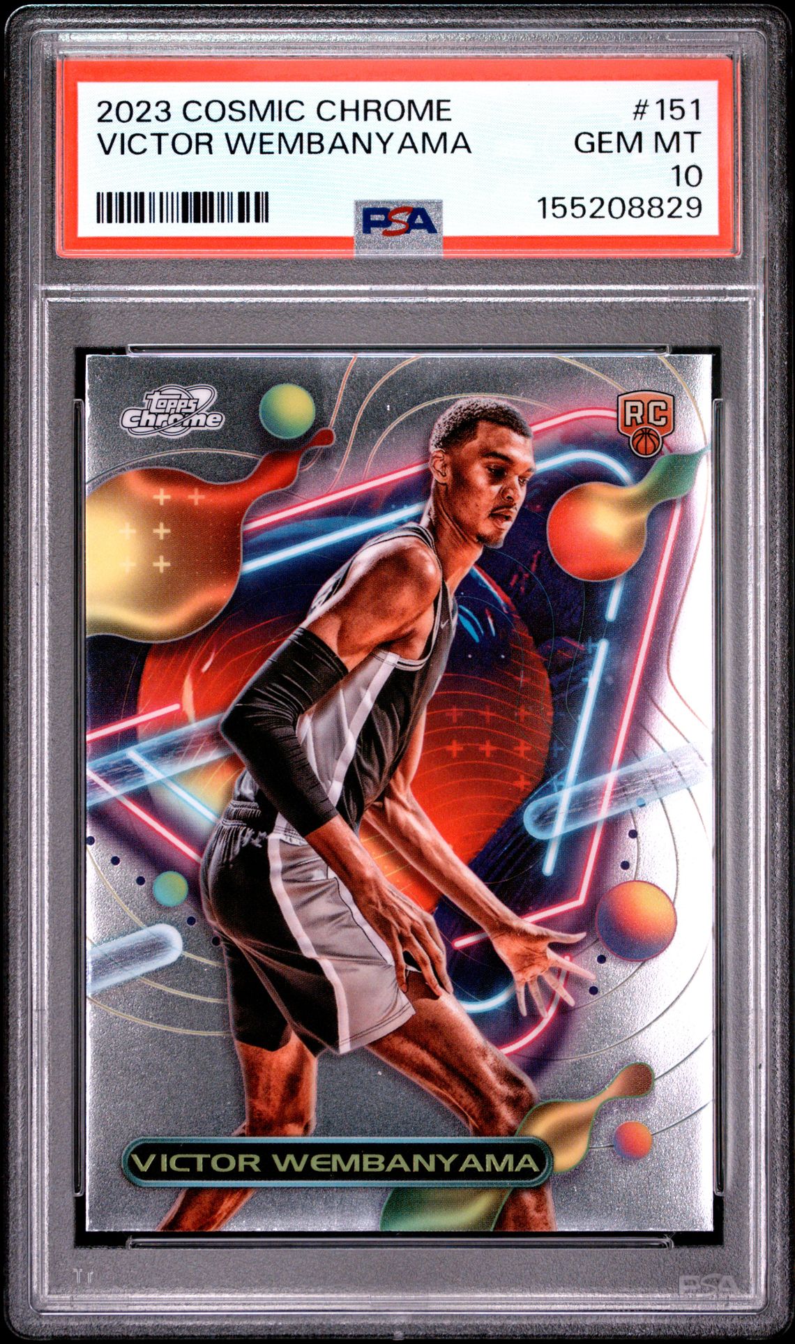2023 Topps Cosmic Chrome Victor Wembanyama #151 Gem Mt 10 front