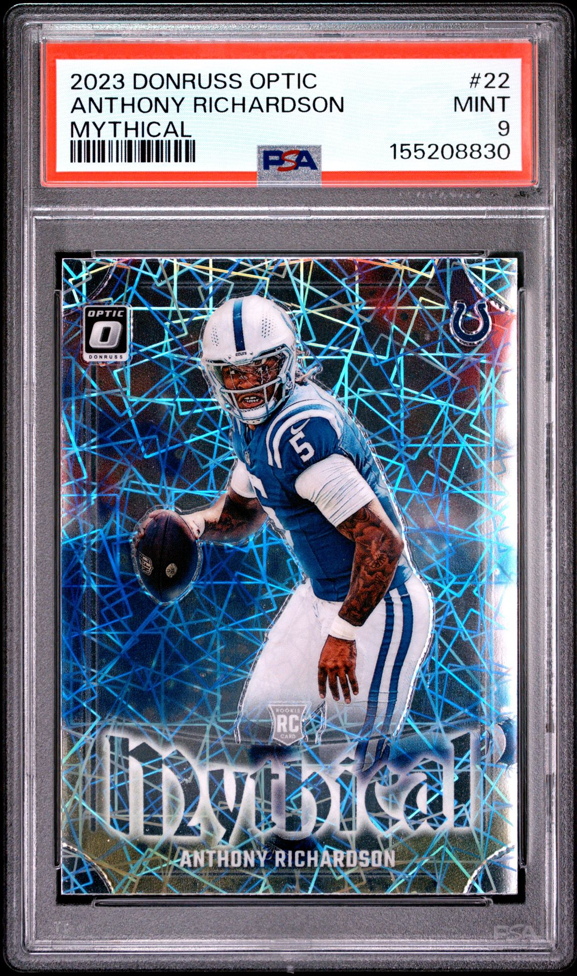 2023 Panini Donruss Optic Mythical Anthony Richardson #22 Mint 9 front