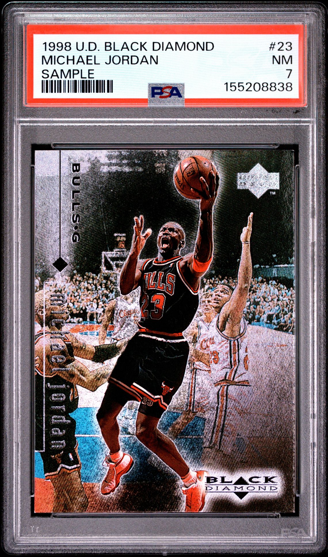 1998 Upper Deck Black Diamond Sample Michael Jordan #23 (Sample) Nm 7 front