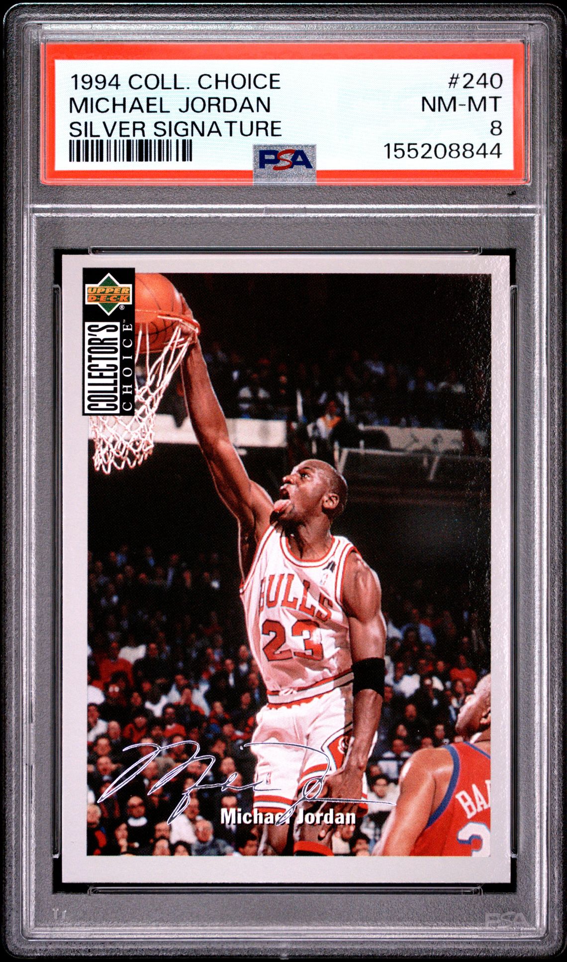1994 Collector's Choice Michael Jordan #240 (Silver Signature) Nm-Mt 8 front