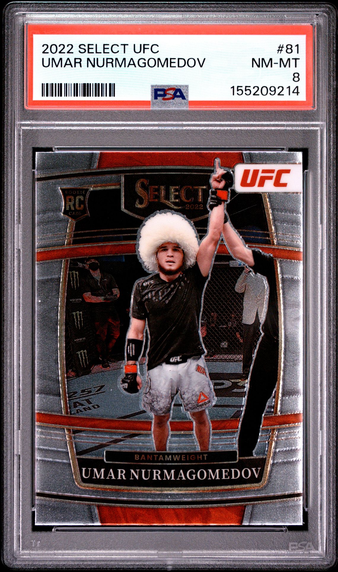 2022 Panini Select Ufc Umar Nurmagomedov #81 Nm-Mt 8 front