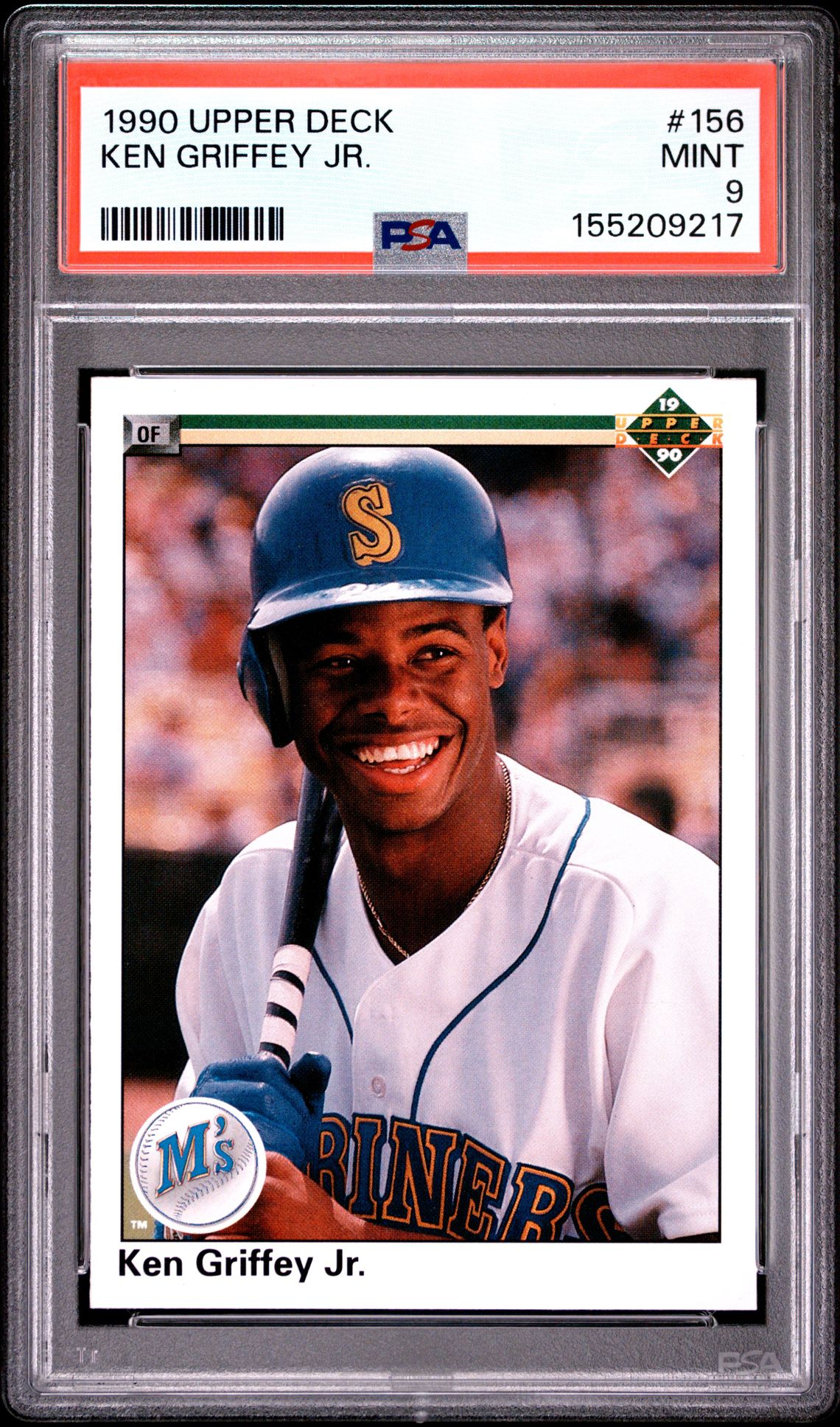 1990 Upper Deck Ken Griffey Jr. #156 Mint 9 front