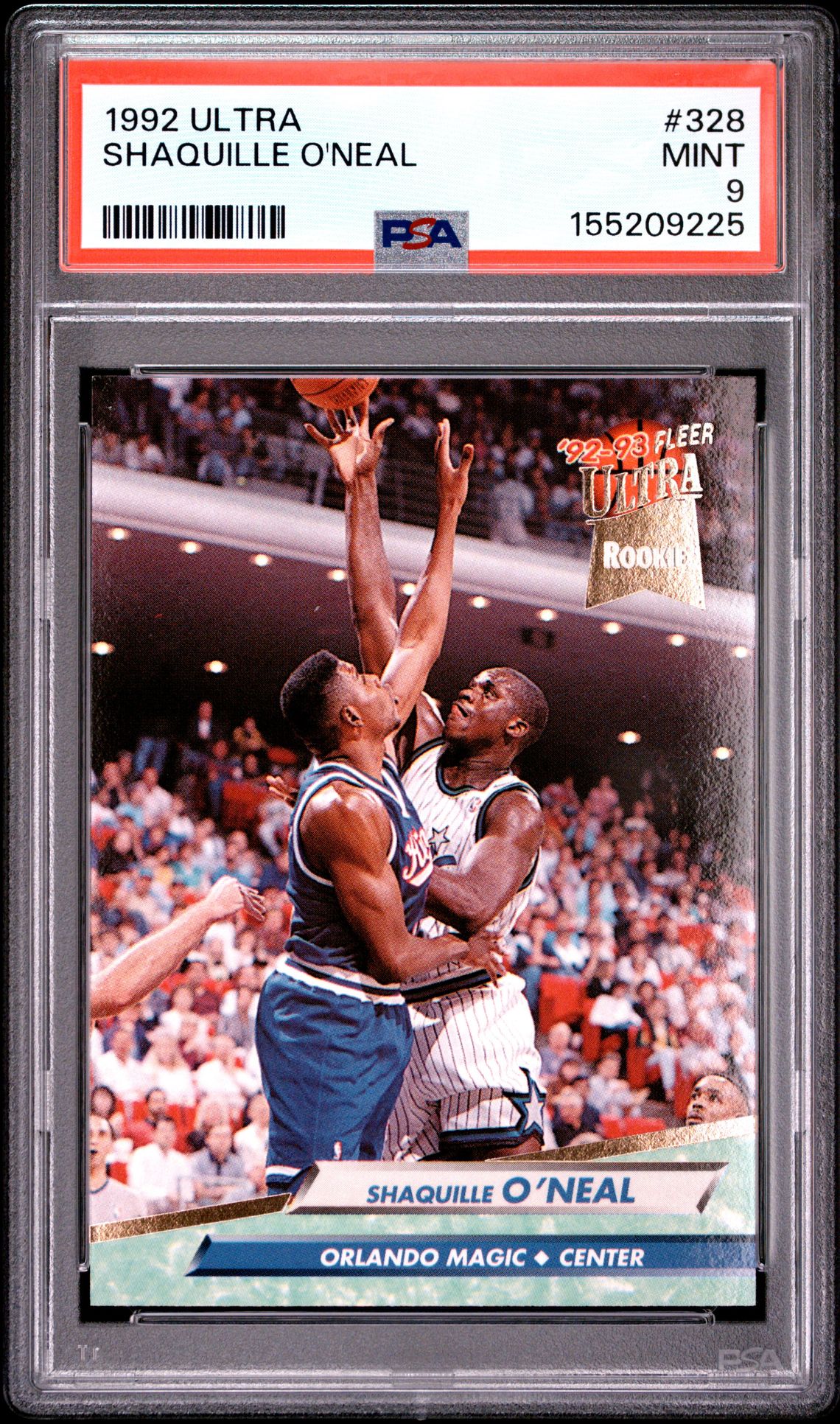 1992 Ultra Shaquille O'neal #328 Mint 9 front