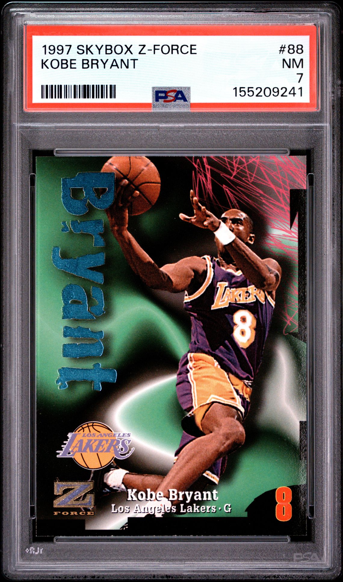 1997 Skybox Z-Force Kobe Bryant #88 Nm 7 front