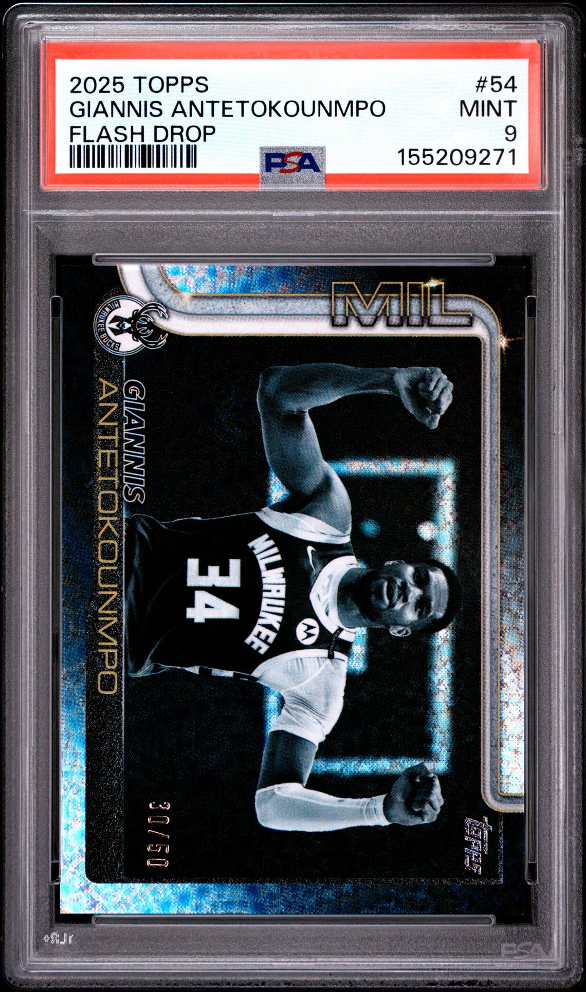 2025 Topps Giannis Antetokounmpo #54 (Flash Drop) Mint 9 front