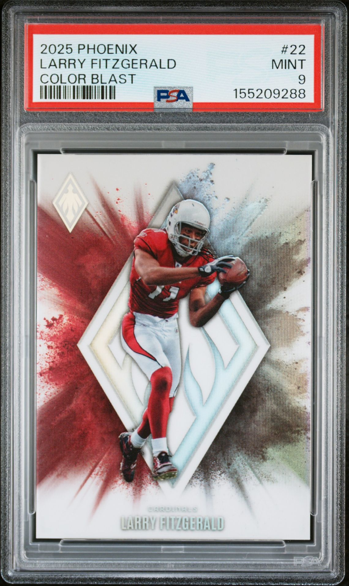 2025 Panini Phoenix Color Blast Larry Fitzgerald #22 Mint 9 front