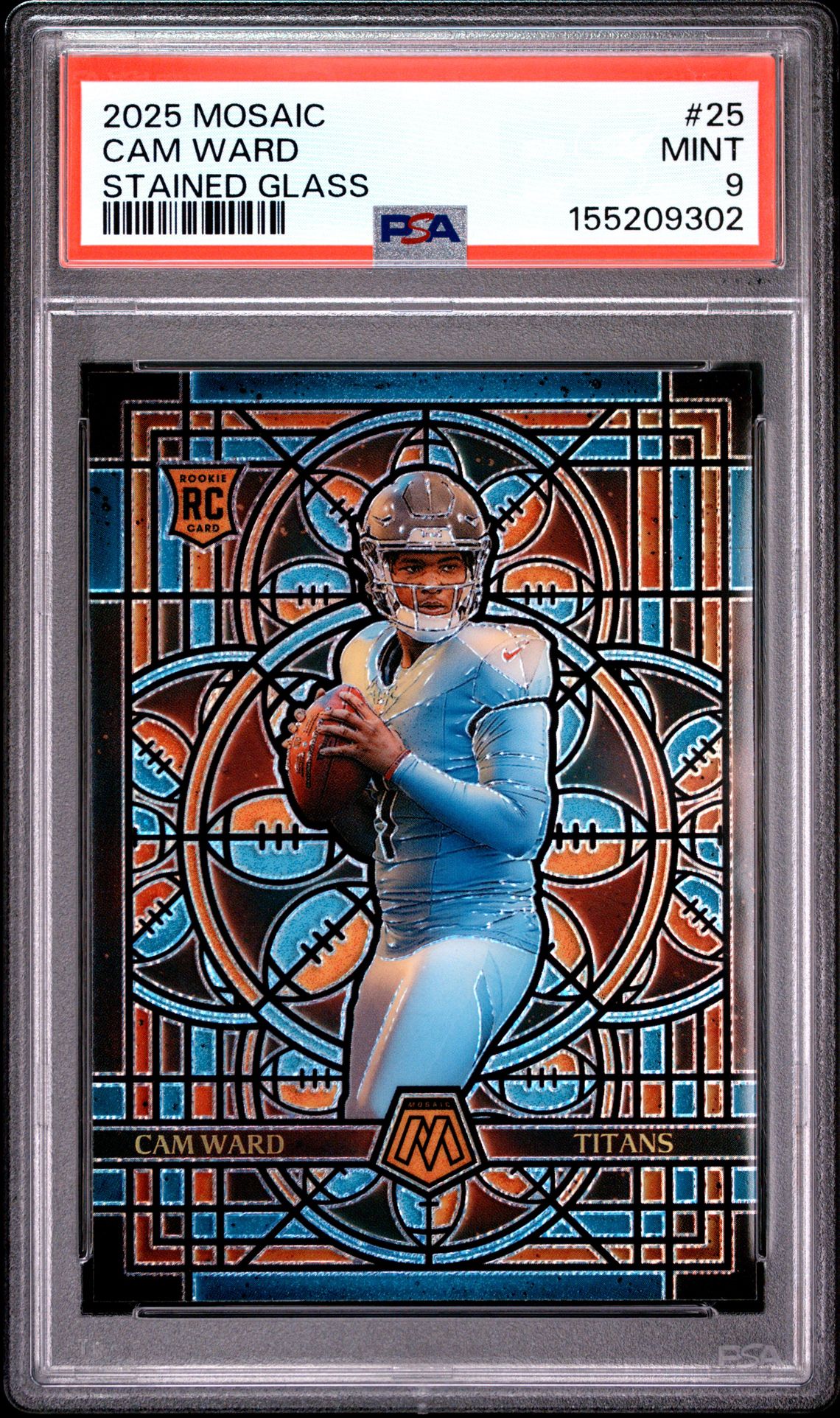 2025 Panini Mosaic Stained Glass Cam Ward #25 Mint 9 front