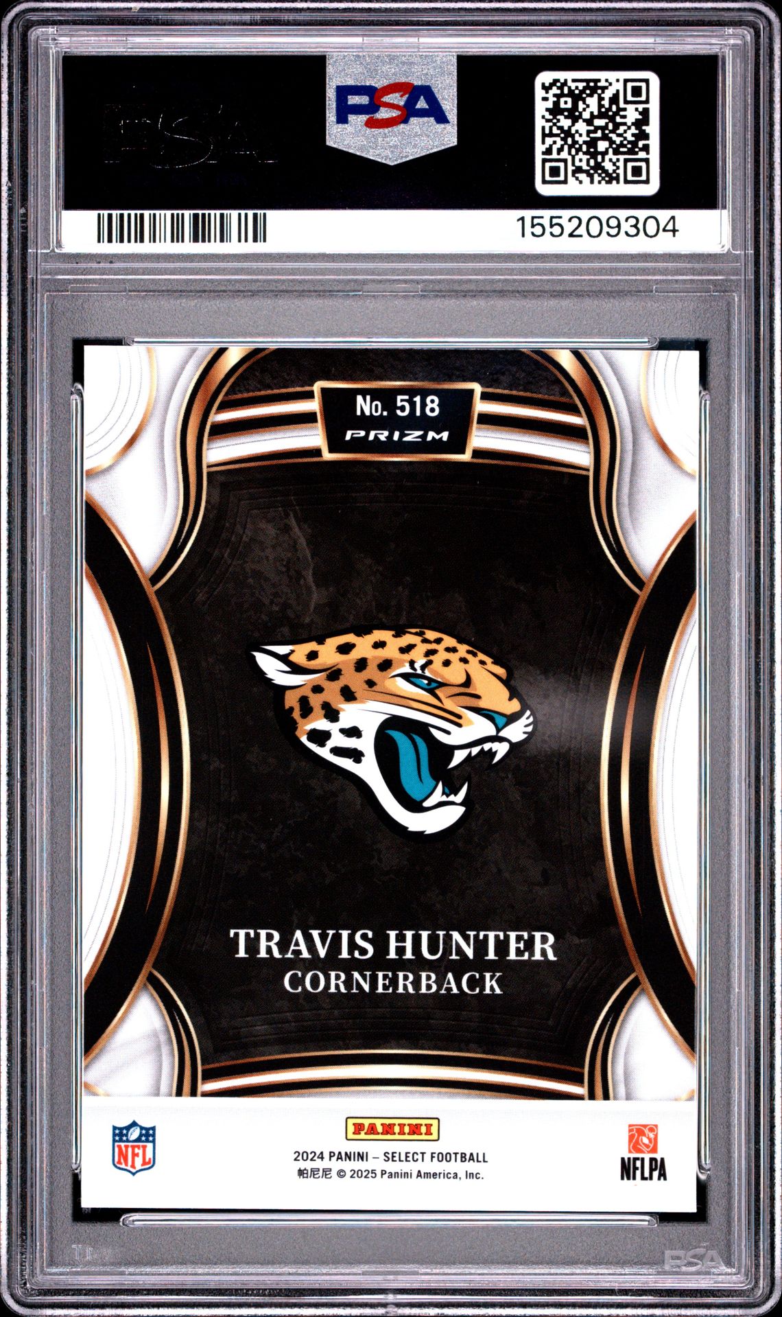2024 Panini Select Travis Hunter #518 Mint 9 back