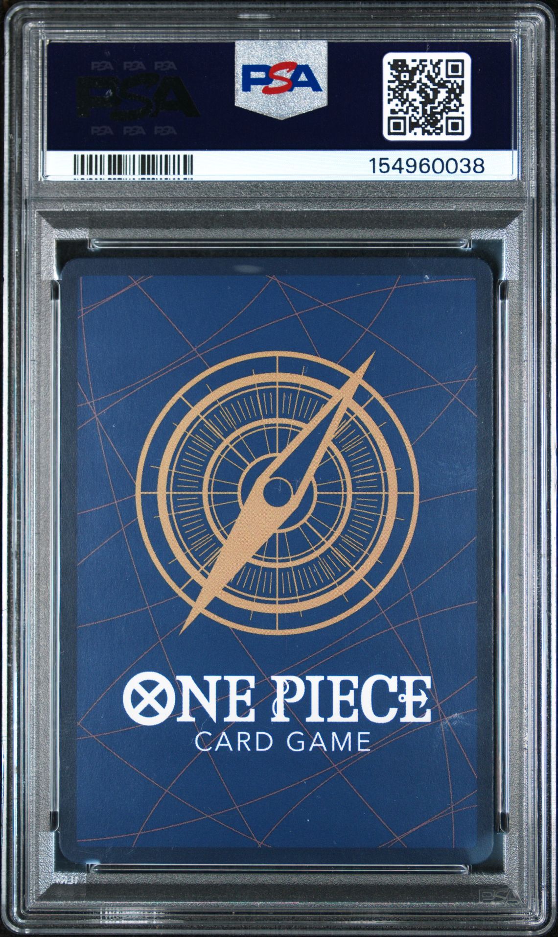 2025 One Piece Op11-A Fist Of Divine Speed Nami #054 (Alternate Art) Gem Mt 10 back view - PSA certificate #154960038