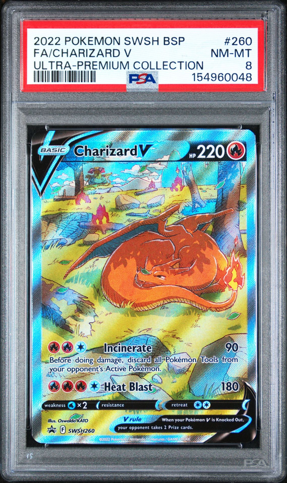 2022 Pokemon Swsh Black Star Promo Fa/Charizard V #260 (Ultra-Premium Collection) Nm-Mt 8 front